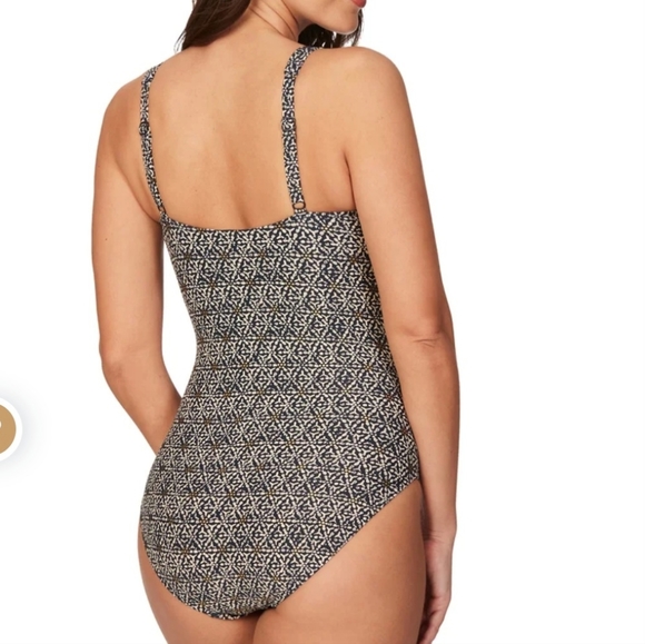 NWT Nautical Foil Joanne One Piece Swimsuit ( Size 12 ) - Picture 2 of 12